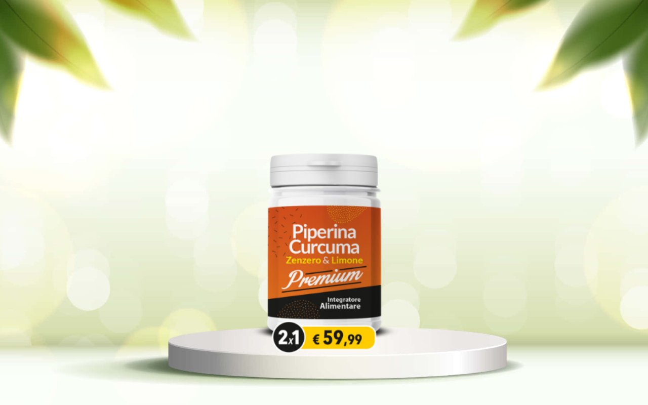 Detox naturale e benessere intestinale: prova Piperina e Curcuma Premium ora