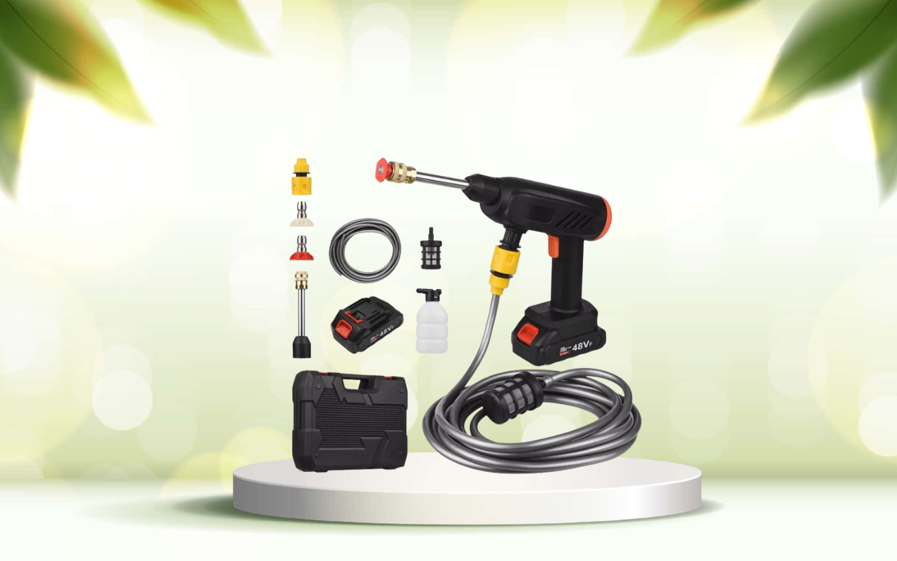 Prova la pistola idropulitrice elettrica portatile: pulizia potente dappertutto